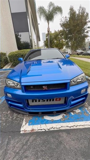 Bayside Blue R34 GT-R Nissan Skyline #cars #nissangtr #jdmcars #sportscar #r34 #jdm #rarejdm #cartok