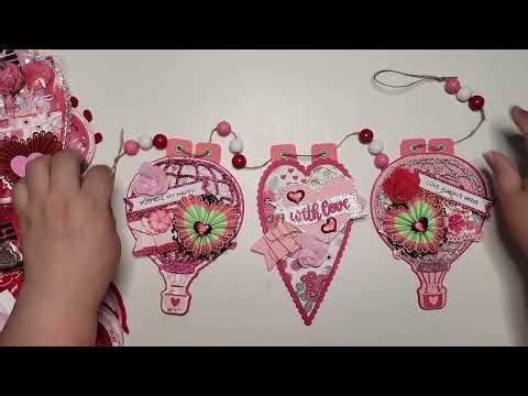 Handmade Valentine Banner & Mini Album 🎀 Project Share + GIVEAWAY!