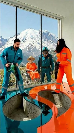 THIS OCEAN & LAVA FLOOR IS AMAZING! 😱🌊🌋 Epoxy Floor Transformation