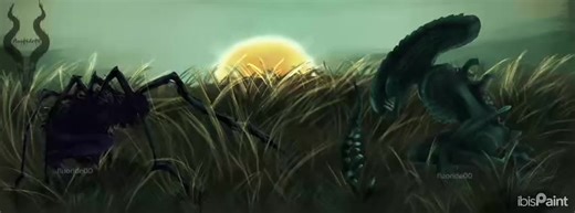 The Obsessed & Xenomorph (Requested!) ————————————— The xenomorph looks like a pickle 💔 ————————————— I had so much fun drawing this and am overjoyed someone requested this idea! Accidentally made Lenny too blue, but it’s fine. ————————————— Randomly came across the realization that I’m decent at drawing Xenomorphs while making this ————————————— Timelapse!! ————————————— More Art will be posted soon!!!!. MY MOTIVATION IS FINALLY BACK!!! Expect tons of things to be posted (maybe) (perhaps) (👀)