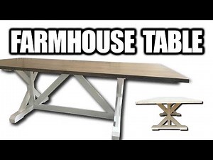 DIY Farmhouse Table - Free Plans!