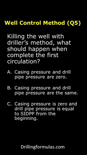 Killing the well with driller’s method, what should happen when complete the first circulation? #drillingfluids #wellcontrol | Drillingformulas.Com Fan Page