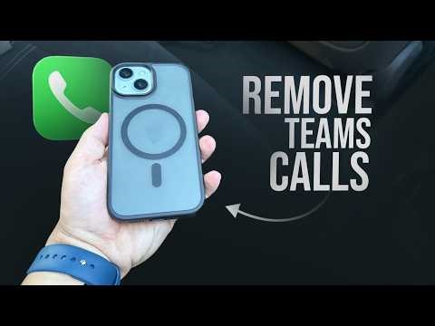How to Remove Teams Calls from iPhone Call Log (tutorial)