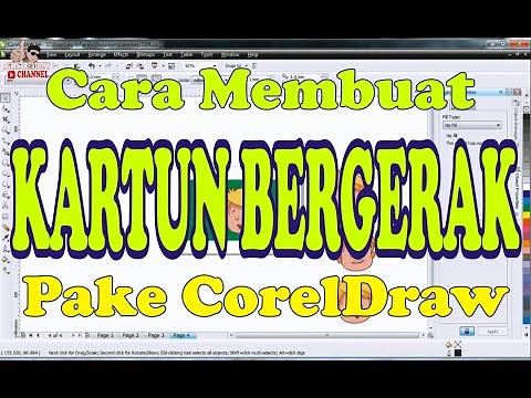 Tutorial CorelDraw-cara membuat animasi kartun bergerak