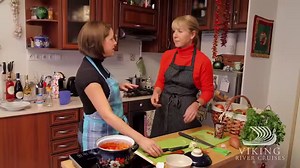 The first step for making Hungary’s national dish: Gather fresh ingredients from Budapest’s Great Market Hall. | Viking