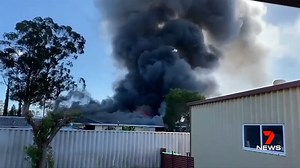Smoke rising from Armadale today could have been the signal for a suspected drug lab that caught fire. Neighbours had to leave the street as a home was damaged - and tonight detectives are going through the ruins. www.7NEWS.com.au #7NEWS | 7NEWS Perth