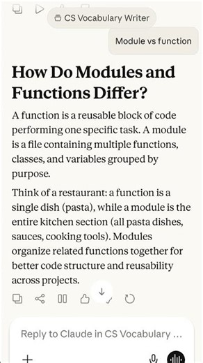 How Do Modules and Functions Differ?