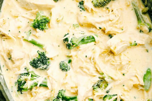 Slow Cooker Creamy Chicken and Broccoli (Over Rice) - The Recipe Critic