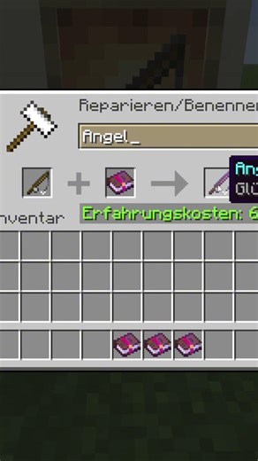 Minecraft Angel RICHTIG verzaubern #minecraft #minecraftt