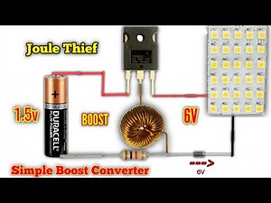 How to make a Powerful boost converter 1.5v to 12v #boostconverter