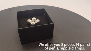 Nipple Clamps for Sex Pleasure BDSM Nipple Sex Toys Clit Labia Clitoral Clip Metal Cock Rings Penis Ring Cockring Beads Stainless Steels Breast Scrotum Balls Clips Sexual Abuse Adult Women Men 8 Pcs