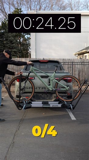 How quickly can you load up 4 bikes?