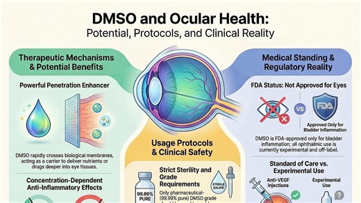 DMSO Eye Drops (2026): Do They Really Work for Cataracts, Vision Loss, Floaters, Glaucoma and Macular Degeneration?