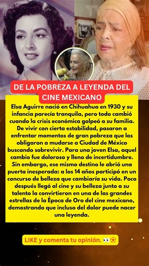 Elsa Aguirre: De la Pobreza a Leyenda del Cine Mexicano