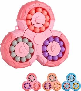 [Hot Item] Triangle Decompress Other Educational Finger Toys Magic Bean Rotating Cube for Kids