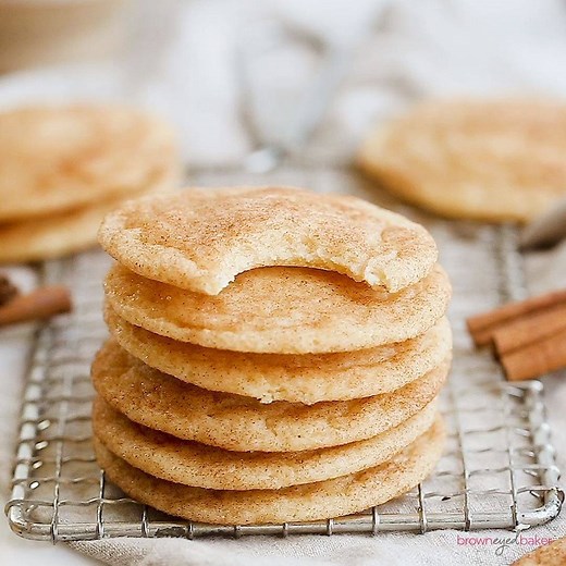 This is the BEST snickerdoodle recipe you’ll ever find! Slightly thick, super chewy, and loaded with cinnamon-sugar… a holiday classic! 🎄🙌 RECIPE HERE --> https://www.browneyedbaker.com/the-best-snickerdoodles/ | Brown Eyed Baker