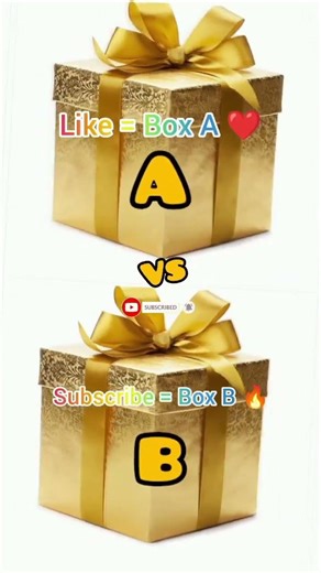 Don’t Choose Wrong Box 😱🎁 | A = 😭 B = 😍 #shorts