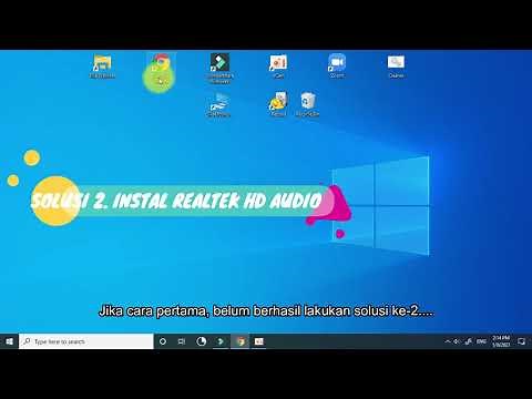 No Audio Output Device is Installed (SOLUSINYA)