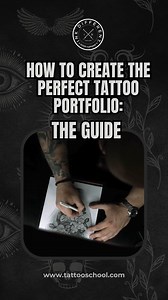 Your portfolio is your chance to show off your skills, creativity, and unique style 🎨✨. Instead of packing in every tattoo you've ever done, aim for quality over quantity. Pick 15-20 pieces that showcase the full range of what you can do, from black and gray work to color tattoos, realism, traditional, neo-traditional, and any other styles you rock at 🖤💉. As soon as you are ready send us what you got at info@tattooschool.com to start the application process! #TattooPortfolio #TattooArtist #Ta