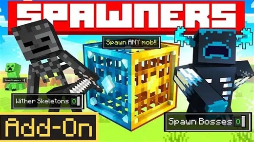 [Add-on] 刷怪箱 免费下载 SPAWNERS Add-On Minecraft Marketplace