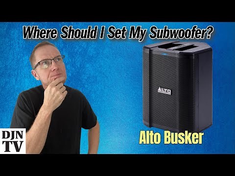 Setting Up The Alto Busker For A Subwoofer: Where Does The Bass Roll Off? Frequency Test