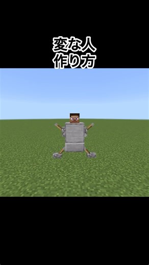 【マイクラ】変な人の作り方#minecraft