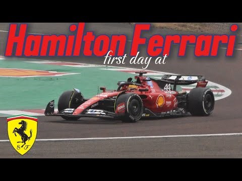 Hamilton First Day At Ferrari Fiorano 2025 First Ferrari Test Sf23