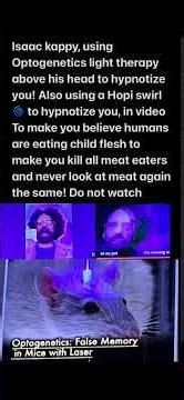 Hypnosis uses blue light therapy also Optogenetics lights to induce false memories ￼