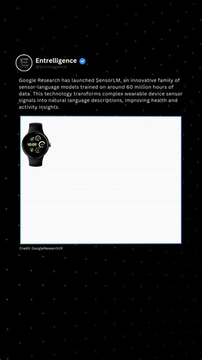 1.7K views · 14 shares | Google Research introduced SensorLM, a new...