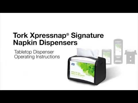 Tork Xpressnap Signature Tabletop Operating Instruction Video