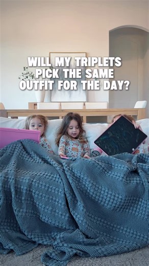 Alissa Nelson on Instagram: "Addison wasn’t feeling it today so we changed things up a bit! #momlifeisthebest #triplets #ootdkids"