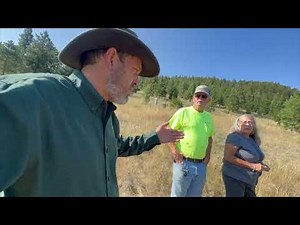 Meadowlark’s Montana Rancher Log Home, Elvie Visits Owners At Their Building Site