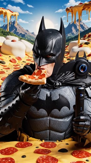 batman can going pizza ke duniya me #subscribe #automobile #viralvideo #edit #aivideo #gta #batman