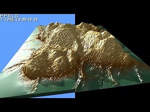 プレートテクトニクスで島が生成されるデモ