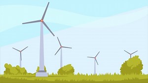 Free video - Grass, Windmill, Wind