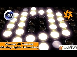 Moving Lights Animation (Cinema 4D Tutorial)