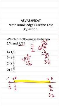 ASVAB/PiCAT Math Knowledge Practice Test Question: Comparing Fractions #acetheasvab w/ #grammarhero