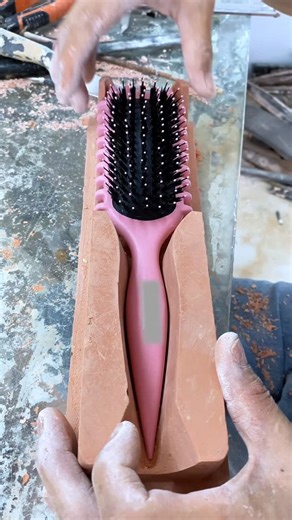 Dongguan WANBANG Packaging Products Co., Ltd. | Mass production process of transparent comb inner tray packaging box, including the manual development of vacuum molds. | Instagram