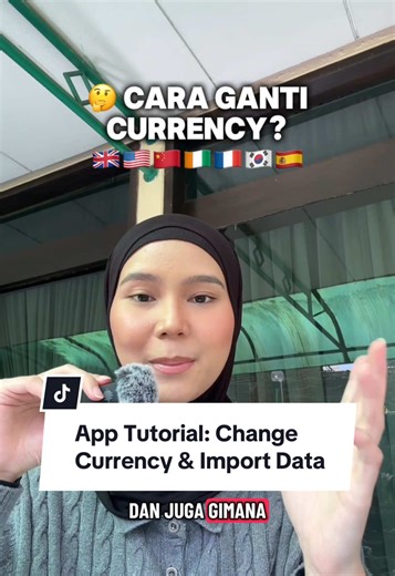 Update Currency di Walletya dan Cara Import Data