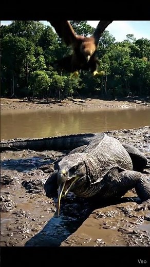 Golden Eagle vs Water Monitor Lizard ⚡ Aerial Strike vs Ground Power