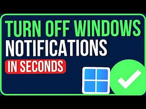 HOW TO TURN OFF WINDOWS NOTIFICATIONS 2026 (Easy Guide) | How to Disable Notifications in Windows