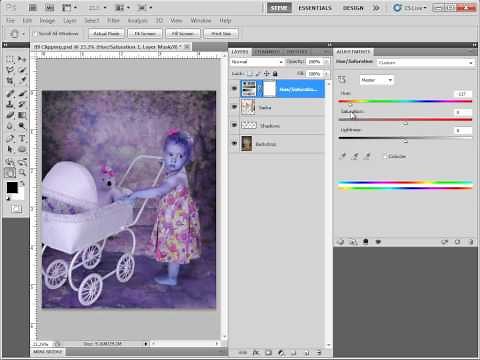 Clipping Adjustment Layers to a single Layer in Photoshop CS5