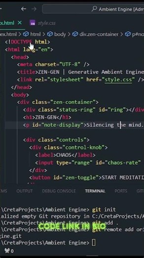 Ambient Engine (JavaScript Web Audio API)