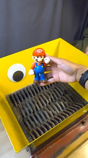 295K views · 1.1K reactions | Shredder Vs Mario #shreddermachine #shredder #shredding #mario #meme | Oddly Strange | Facebook