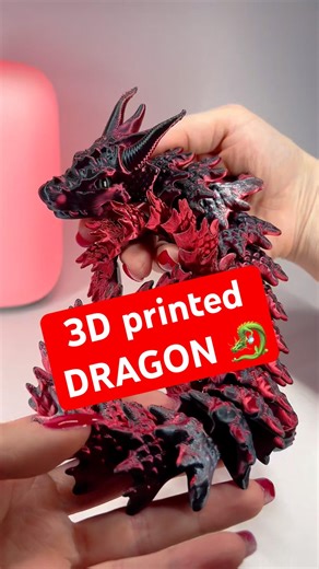 3d printed dragon 🐉 #tbilisi #3dprinting #3d #toys #3dprinter #3dprinted #diy