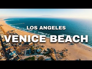 Venice Beach to Santa Monica Pier Walk in Los Angeles Walking Tour 4K