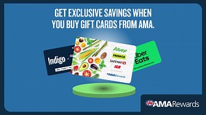 9.4K views | Get rewarded for buying gift cards at AMA. | AMA Rewards | Facebook