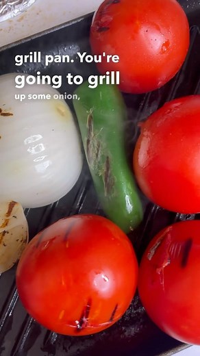 Alfredo Garcia on Instagram: "Grilled Salsa Roja 🌶🔥 Ingredients: 4-5 tomatoes 1 jalapeño 1/2 white or yellow onion 8-15 chiles de arbol 2 chiles guajillos 2-4 garlic cloves 2 tablespoons tomato bouillon 1 teaspoon black pepper 1/4 cup water 1 tablespoon oil, any kind Instructions: 1. Grill the tomatoes, onion, jalapeños for 5-7 minutes. Set aside. 2. Toss the dried chiles & garlic on the hot grill pan and let toast for 1 minute max, you don’t want the chiles turning black. 3. Add all ingredien