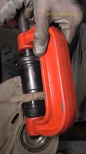 ball joint finally installed with a special tool . . . #carrepair #mechanic #tools | OPEL Service