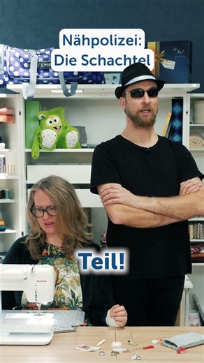 The sewing police: Pick up the box! #sewing #diy #embroidery #humor